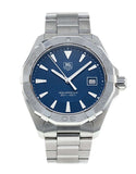 Tag Heuer Aquaracer Quartz Blue Dial Silver Steel Strap Watch for Men - WAY1112.BA0928 Authentic Buy Shop Now