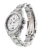 Tag Heuer Aquaracer Chronograph White Dial Silver Steel Strap Watch for Men - WAY111Y.BA0928 Authentic Buy Shop Now