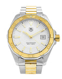 Tag Heuer Aquaracer Quartz White Dial Two Tone Steel Strap Watch for Men - WAY1120.BB0930 Authentic Buy Shop Now