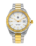 Tag Heuer Aquaracer Quartz White Dial Two Tone Steel Strap Watch for Men - WAY1120.BB0930 Authentic Buy Shop Now