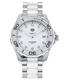 Tag Heuer Aquaracer Diamonds White Dial Two Tone Steel Strap Watch for Women - WAY131D.BA0914 Authentic Buy Shop Now