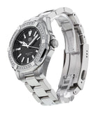 Tag Heuer Aquaracer Quartz Diamonds Black Dial Silver Steel Strap Watch for Women - WAY131P.BA0748 Authentic Buy Shop Now