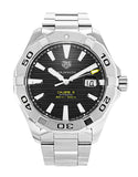 Tag Heuer Aquaracer Automatic Black Dial Silver Steel Strap Watch for Men - WAY2010.BA0927 Authentic Buy Shop Now
