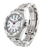 Tag Heuer Aquaracer Calibre 5 Automatic White Dial Silver Steel Strap Watch for Men - WAY2013.BA0927 Authentic Buy Shop Now