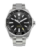 Tag Heuer Aquaracer Black Dial Silver Steel Strap Strap Watch for Men - WAY201A.BA0927 Authentic Buy Shop Now