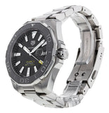 Tag Heuer Aquaracer Caliber 5 Black Dial Silver Steel Strap Watch for Men - WAY201A .BA0927 Authentic Buy Shop Now