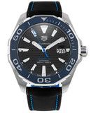 Tag Heuer Aquaracer Calibre 5 Automatic Black Dial Black Nylon Strap Watch for Men - WAY201C.FC6395 Authentic Buy Shop Now