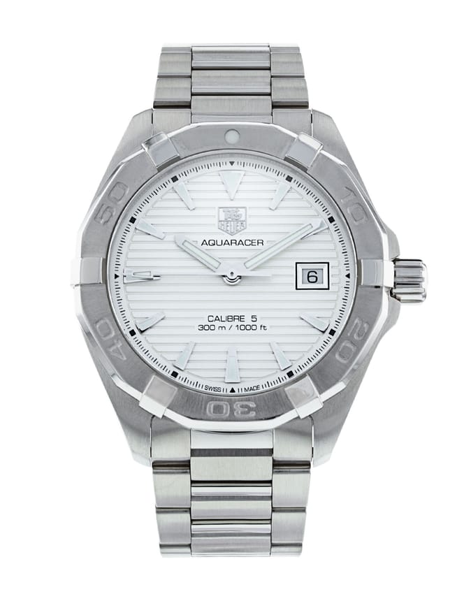 Tag Heuer Aquaracer White Dial Watch for Men - WAY2111.BA0928 Authentic Buy Shop Now