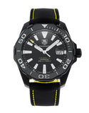 Tag Heuer Aquaracer Calibre 5 Automatic Black Dial Black Nylon Strap Watch for Men - WAY218A.FC6362 Authentic Buy Shop Now