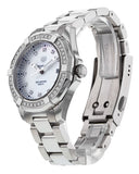 Tag Heuer Aquaracer Diamonds Mother of Pearl White Dial Silver Steel Strap Watch for Women - WBD131C.BA0748 Authentic Buy Shop Now
