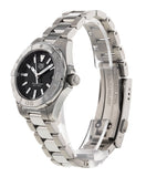 Tag Heuer Aquaracer Quartz Black Dial Silver Steel Strap Watch for Women - WBD1410.BA0741 Authentic Buy Shop Now