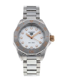 Tag Heuer Aquaracer Professional 200 Quartz Diamonds White Dial Silver Steel Strap Watch for Women - WBP1450.BA0622 Authentic Buy Shop Now