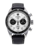 Tag Heuer Autavia Chronometer Flyback Chronograph Silver Dial Black Leather Strap Watch for Men - CBE511B.FC8279 Authentic Buy Shop Now