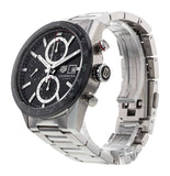 Tag Heuer Carrera Automatic Chronograph Black Dial Silver Steel Strap Watch for Men - CBM2110.BA0651 Authentic Buy Shop Now