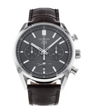 Tag Heuer Carrera Chronograph Grey Dial Brown Leather Strap Watch for Men - CBN2012.FC6483 Authentic Buy Shop Now