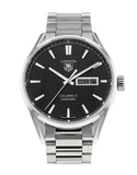 Tag Heuer Carrera Calibre 5 Automatic Black Dial Silver Steel Strap Watch for Men - WAR201A.BA0723 Authentic Buy Shop Now