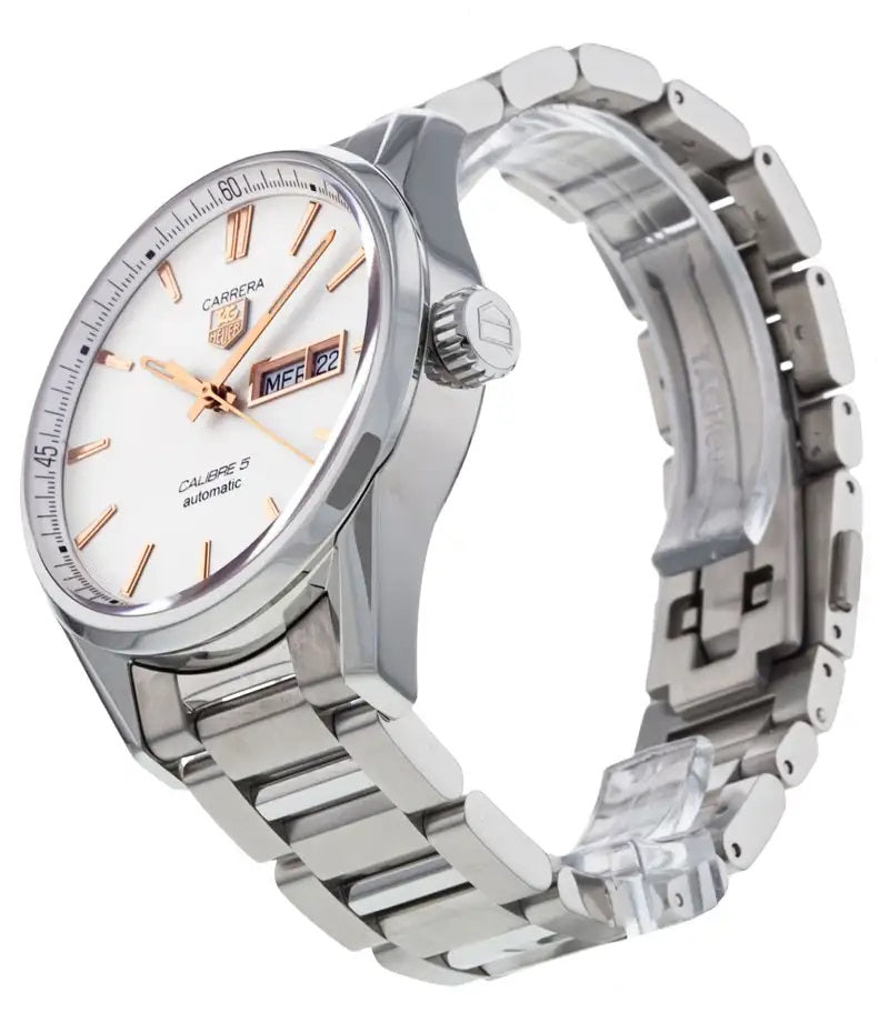Tag Heuer Carrera White Dial Watch for Men - WAR201D.BA0723 Authentic Buy Shop Now
