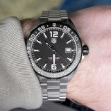 Tag Heuer Formula 1 Quartz Black Dial Silver Steel Strap Watch for Men - WAZ1110.BA0875 Authentic Buy Shop Now