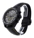 Tag Heuer Formula 1 Chronograph Senna Black Dial Black Leather Strap Watch for Men - CAZ101AJ.FC6487 Authentic Buy Shop Now