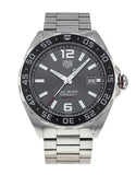 Tag Heuer Formula 1 Calibre 5 Chronograph Anthracite Dial Silver Steel Strap Watch for Men - WAZ2011.BA0842 Authentic Buy Shop Now