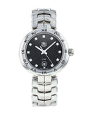 Tag Heuer Link Quartz Diamonds Black Dial Silver Steel Strap Watch for Women - WAT1410.BA0954 Authentic Buy Shop Now