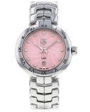 Tag Heuer Link Diamonds Pink Dial Silver Steel Strap Watch for Women - WAT1415.BA0954 Authentic Buy Shop Now