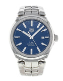 Tag Heuer Link Automatic Blue Dial Silver Steel Strap Watch for Men - WBC2112.BA0603 Authentic Buy Shop Now