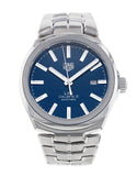 Tag Heuer Link Automatic Blue Dial Silver Steel Strap Watch for Men - WBC2112.BA0603 Authentic Buy Shop Now