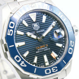 Tag Heuer Aquaracer Calibre 5 Blue Dial Silver Steel Strap Watch for Men - WAY211C.BA0928 Authentic Buy Shop Now