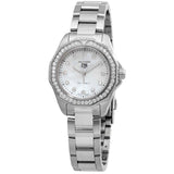 Tag Heuer Aquaracer Professional 200 Quartz Diamond Mother of Pearl Dial Silver Steel Strap Watch for Women - WBP1417.BA0622 Authentic Buy Shop Now