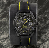 Tag Heuer Aquaracer Calibre 5 Black NATO Strap Carbon Dial Watch for Men - WBD218B.FC6446 Authentic Buy Shop Now