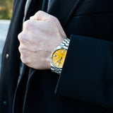 Citizen Tsuyosa Automatic Yellow Dial Silver Steel Strap Watch for Men - NJ0150-81Z Authentic Buy Shop Now