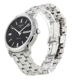 Tissot Automatics III Black Dial Silver Steel Strap Watch For Men - T065.430.11.051.00 Authentic Buy Shop Now