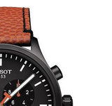 Tissot Chrono XL NBA Special Edition Black Dial Brown Leather Strap Watch for Men - T116.617.36.051.12 Authentic Buy Shop Now