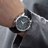 Tissot T Classic Couturier Chronograph Black Dial Black Leather Strap Watch For Men - T035.617.16.051.00 Authentic Buy Shop Now