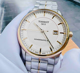 Tissot Luxury Powermatic 80 Gold Dial Silver Steel Strap Watch For Men - T086.407.22.261.00 Authentic Buy Shop Now