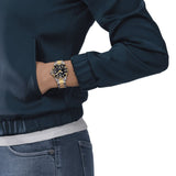 Tissot Seastar 1000 Black Dial Two Tone Steel Strap Watch For Men - T120.410.22.051.00 Authentic Buy Shop Now
