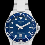 Tissot Seastar 1000 Lady Blue Dial Silver Steel Strap Watch For Women - T120.210.11.041.00 Authentic Buy Shop Now