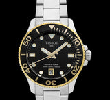 Tissot Seastar 1000 Black Dial Silver Steel Strap Watch For Men - T120.210.21.051.00 Authentic Buy Shop Now