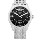 Tissot T Classic T One Automatic Black Dial Silver Steel Strap Watch For Men - T038.430.11.057.00 Authentic Buy Shop Now