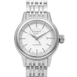 Tissot T Classic Carson Automatic White Dial Silver Steel Strap Watch For Women - T085.207.11.011.00 Authentic Buy Shop Now