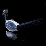 Tissot Chemin Des Tourelles Powermatic 80 Blue Dial Blue Leather Strap Watch for Men - T099.407.16.048.00 Authentic Buy Shop Now