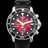 Tissot Seastar 1000 Chronograph Red Dial Black Rubber Strap Watch For Men - T120.417.17.421.00 Authentic Buy Shop Now