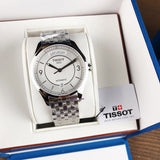 Tissot T Classic T One Automatic Silver Dial Silver Steel Strap Watch For Men - T038.430.11.037.00 Authentic Buy Shop Now