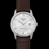 Tissot Luxury Powermatic 80 Silver Dial Brown Leather Strap Watch For Men - T086.407.16.037.00 Authentic Buy Shop Now