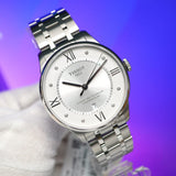 Tissot Chemin Des Tourelles Powermatic 80 Diamonds Silver Dial Silver Steel Strap Watch for Men - T099.407.11.033.00 Authentic Buy Shop Now