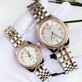 Tissot Ballade Powermatic 80 Mother of Pearl Silver Dial Two Tone Steel Strap Watch For Women - T108.208.22.117.00 Authentic Buy Shop Now