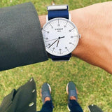 Tissot T Classic Everytime Large White Dial Blue NATO Strap Watch For Men - T109.610.17.037.00 Authentic Buy Shop Now