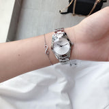 Tissot T Wave Diamonds White Dial Silver Steel Strap Watch For Women - T112.210.11.036.00 Authentic Buy Shop Now