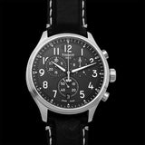 Tissot Chrono XL Vintage Quartz Black Dial Black Leather Strap Watch For Men - T116.617.16.062.00 Authentic Buy Shop Now
